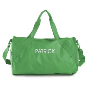 Personalized Travel Bag with White Block Name - Green